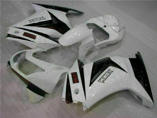 2008-2012 White Black Kawasaki EX250 Motorcycle Bodywork Canada 2008-2012 White Black Kawasaki EX250 Motorcycle Bodywork Canada