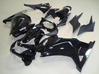 2008-2012 Glossy Black Kawasaki ZX250R Replacement Fairings Canada