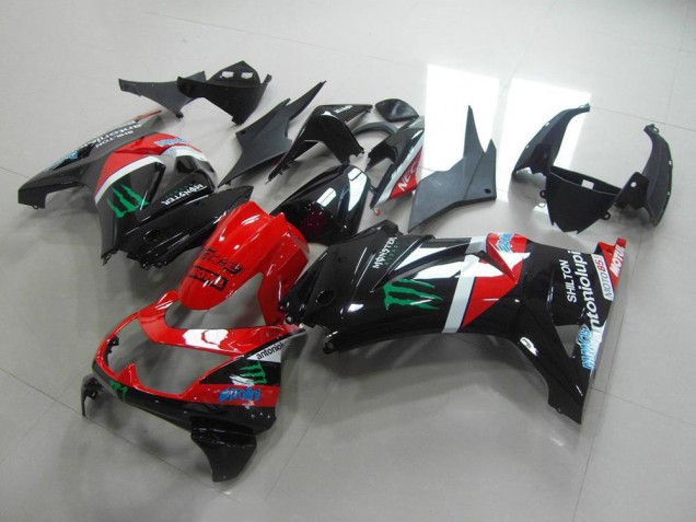 2008-2012 Red and Black Monster Kawasaki ZX250R Bike Fairings Canada 2008-2012 Red and Black Monster Kawasaki ZX250R Bike Fairings Canada