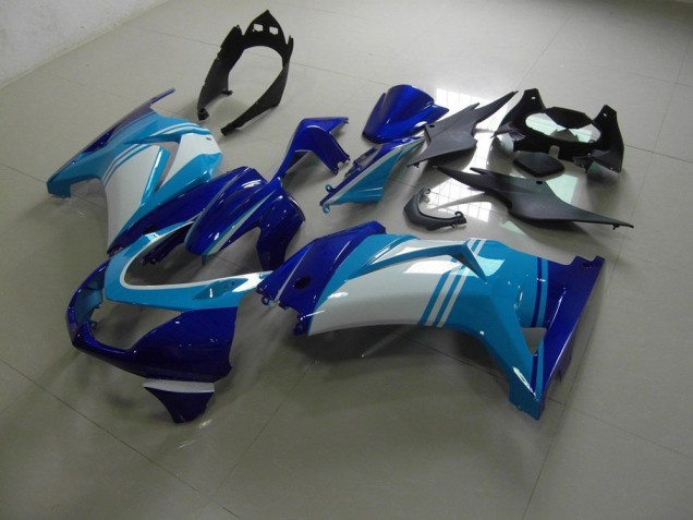 2008-2012 Light and Dark Blue Kawasaki ZX250R Bike Fairing Kit Canada 2008-2012 Light and Dark Blue Kawasaki ZX250R Bike Fairing Kit Canada