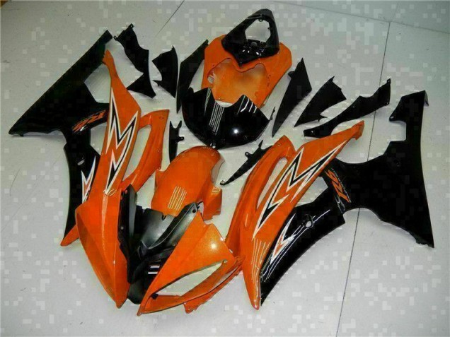 2008-2016 Orange Black Yamaha YZF R6 Motorcycle Fairings Kit Canada 2008-2016 Orange Black Yamaha YZF R6 Motorcycle Fairings Kit Canada