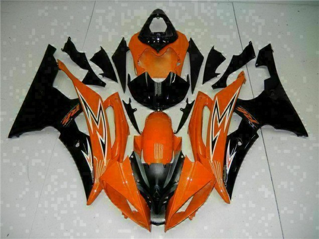 2008-2016 Orange Black Yamaha YZF R6 Motorcycle Fairings Kit Canada 2008-2016 Orange Black Yamaha YZF R6 Motorcycle Fairings Kit Canada