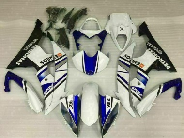 2008-2016 Blue White Blue White ENEOS Yamaha YZF R6 Bike Fairing Kit Canada