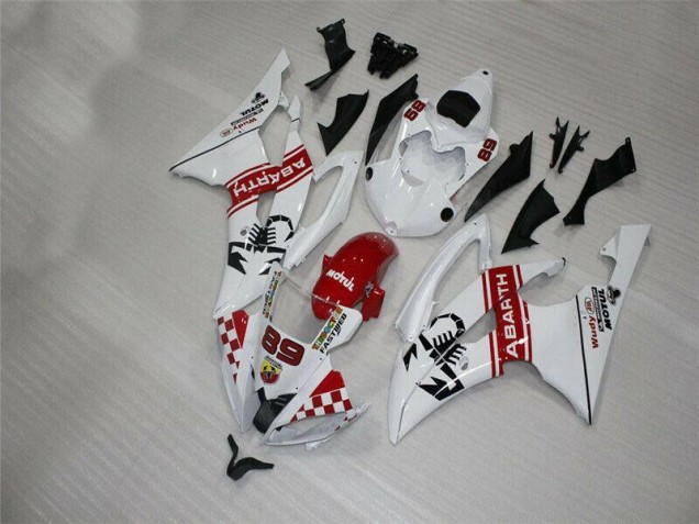 2008-2016 White Yamaha YZF R6 Motorbike Fairings Canada 2008-2016 White Yamaha YZF R6 Motorbike Fairings Canada