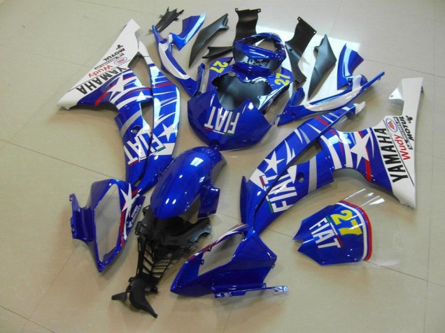 2008-2016 Blue Star Fiat Yamaha YZF R6 Bike Fairing Kit Canada 2008-2016 Blue Star Fiat Yamaha YZF R6 Bike Fairing Kit Canada