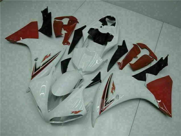 2009-2011 White Red Yamaha YZF R1 Bike Fairing Kit Canada