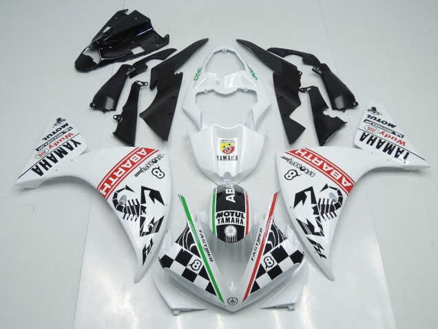 2009-2011 White Black Abrath Yamaha YZF R1 Motorcylce Fairings Canada