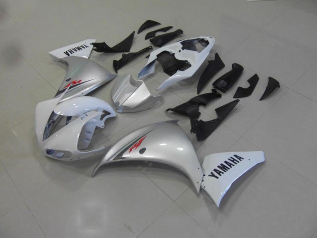2009-2011 White Silver Yamaha YZF R1 Motorcycle Fairing Kit Canada 2009-2011 White Silver Yamaha YZF R1 Motorcycle Fairing Kit Canada