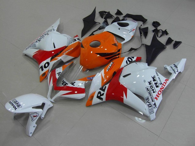 2009-2012 White Repsol Honda CBR600RR Motorcycle Fairings Canada