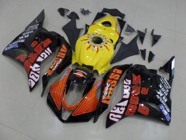 2009-2012 Yellow Rossi Race Honda CBR600RR Motorcycle Fairings Kits Canada