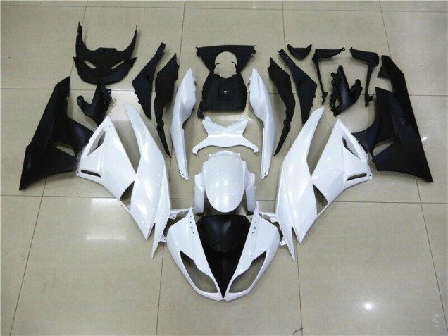 2009-2012 White Kawasaki ZX6R Motorcyle Fairings Canada