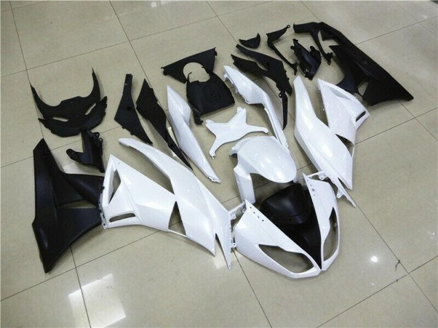 2009-2012 White Kawasaki ZX6R Motorcyle Fairings Canada