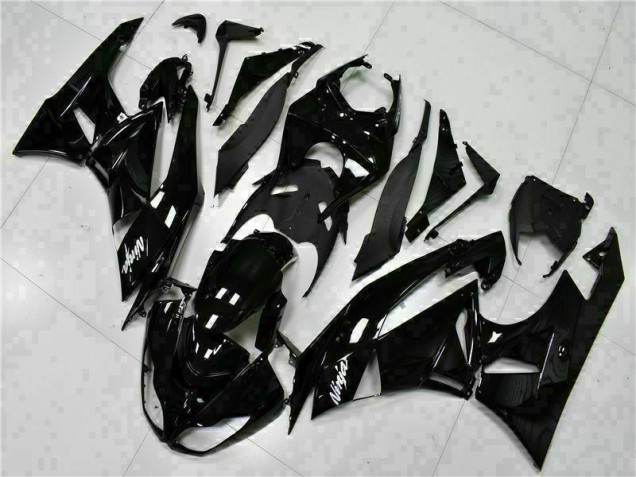 2009-2012 Black White Ninja Kawasaki ZX6R Replacement Fairings Canada 2009-2012 Black White Ninja Kawasaki ZX6R Replacement Fairings Canada