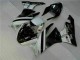 2009-2012 Black White 3M Touch4 Kawasaki ZX6R Motorcycle Fairing Kits Canada