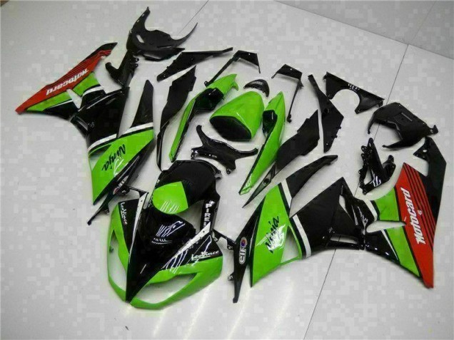 2009-2012 Green Black Red Kawasaki ZX6R Bike Fairing Canada 2009-2012 Green Black Red Kawasaki ZX6R Bike Fairing Canada
