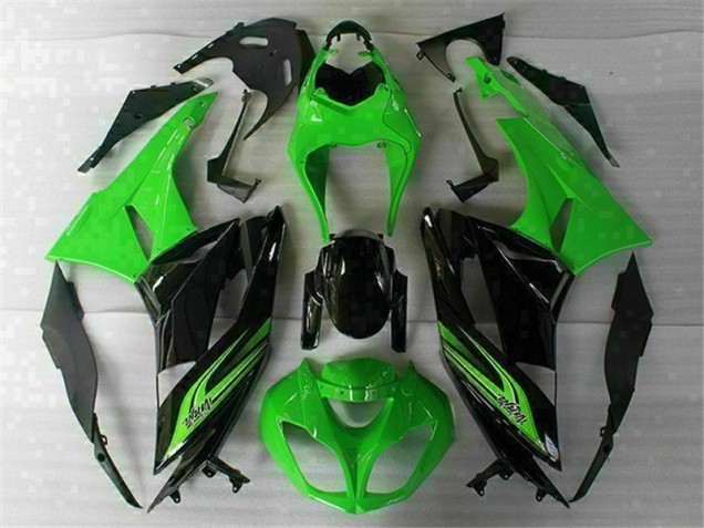 2009-2012 Green Black Kawasaki ZX6R Motorbike Fairing Canada