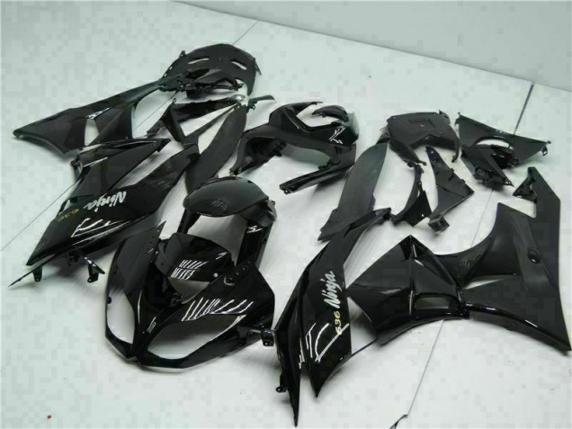 2009-2012 Black White Ninja 636 Kawasaki ZX6R Moto Fairings Canada