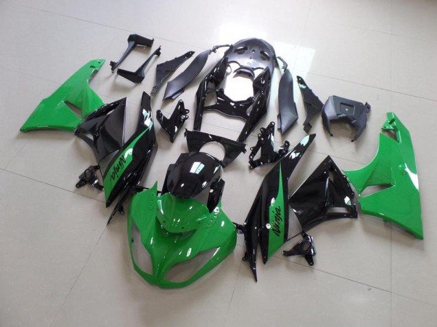 2009-2012 Green and Black Kawasaki ZX6R Motorcycle Bodywork Canada