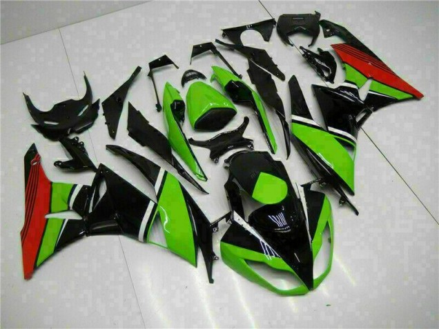 2009-2012 Black Green Red Kawasaki ZX6R Bike Fairing Kit Canada