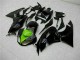 2009-2012 Black Green Kawasaki ZX6R Moto Fairings Canada