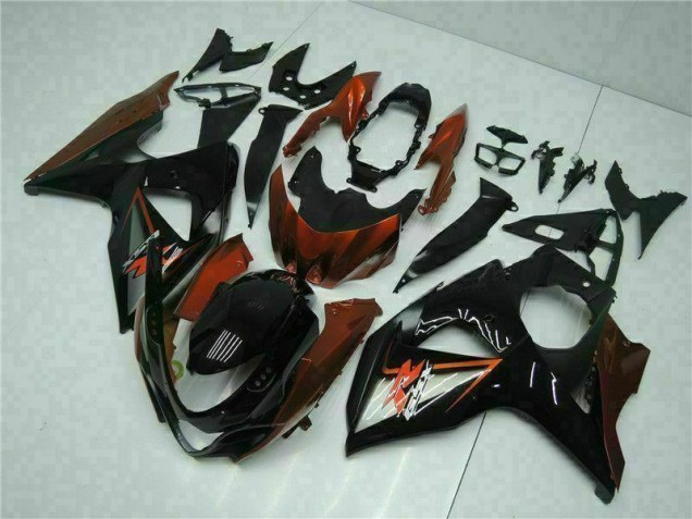 2009-2016 Brown Black Suzuki GSXR1000 Bike Fairing Kit Canada