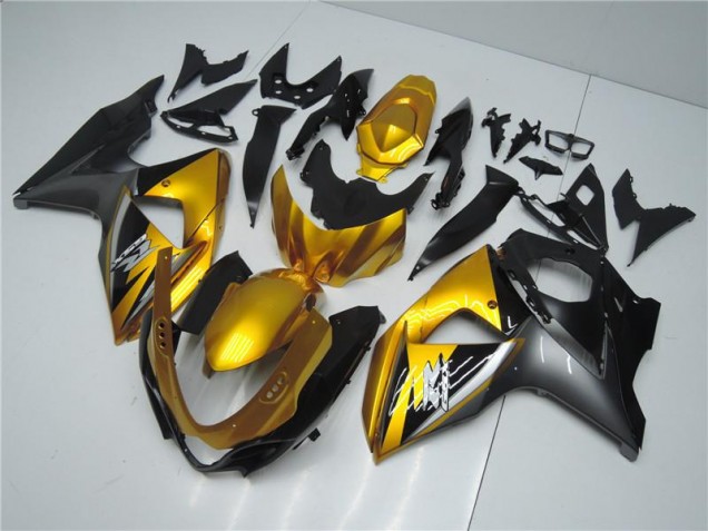 2009-2016 Golden Black Suzuki GSXR1000 Motorcyle Fairings Canada