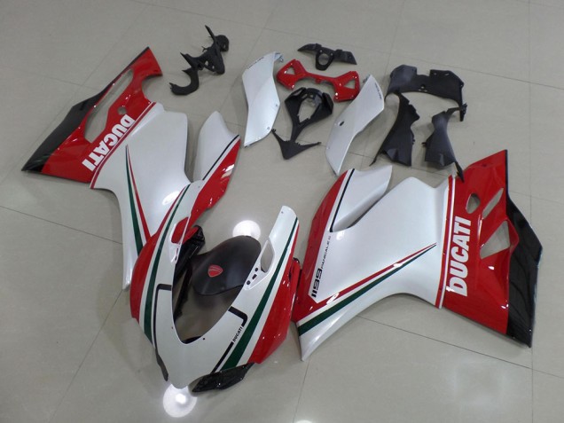 2011-2014 White Red Ducati 1199 Motorcycle Fairing Kits Canada 2011-2014 White Red Ducati 1199 Motorcycle Fairing Kits Canada