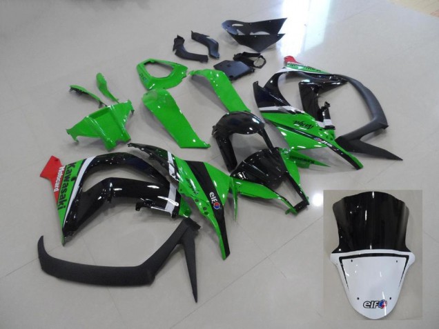 2011-2015 Green and Black Kawasaki ZX10R Motorcycle Fairings Kits Canada