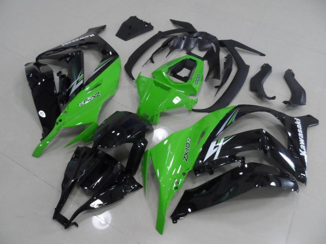2011-2015 Green and Black Kawasaki ZX10R Motorcycle Replacement Fairings Canada
