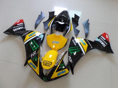 2012-2014 Yellow Black Monster Yamaha YZF R1 Replacement Fairings Canada
