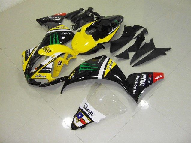 2012-2014 Yellow Monster Yamaha YZF R1 Motorcycle Fairings Kit Canada 2012-2014 Yellow Monster Yamaha YZF R1 Motorcycle Fairings Kit Canada