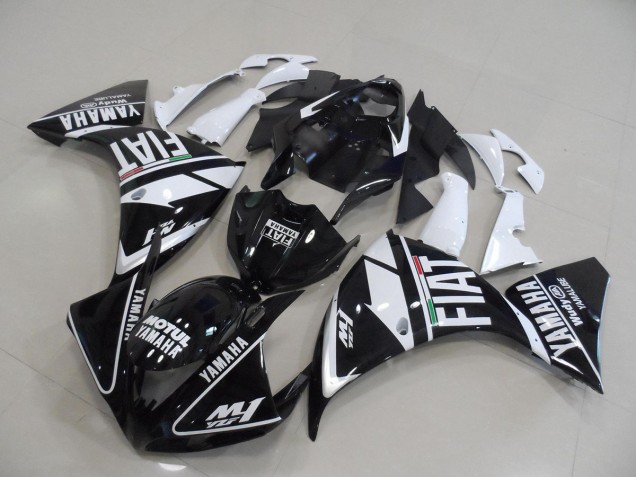 2012-2014 Black White Fiat Yamaha YZF R1 Motorbike Fairings Canada 2012-2014 Black White Fiat Yamaha YZF R1 Motorbike Fairings Canada