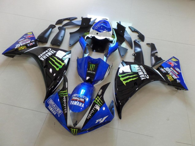 2012-2014 Blue Black Monster Yamaha YZF R1 Motorbike Fairing Canada 2012-2014 Blue Black Monster Yamaha YZF R1 Motorbike Fairing Canada