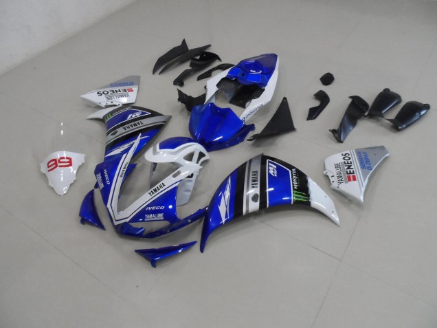 2012-2014 Blue White Yamaha YZF R1 Bike Fairing Canada