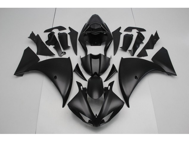 2012-2014 Matte Black Yamaha YZF R1 Replacement Motorcycle Fairings Canada