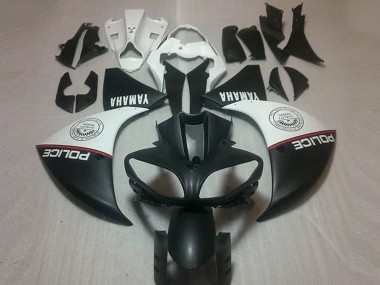 2012-2014 Matte Black White Yamaha YZF R1 Motorcycle Fairing Canada