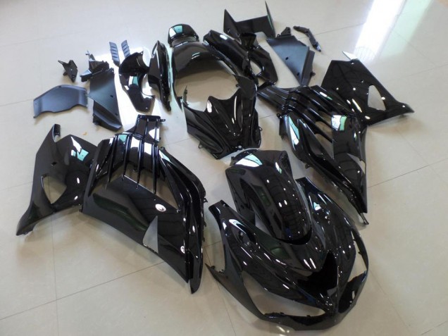 2012-2021 Glossy Black Kawasaki ZX14R ZZR1400 Motorbike Fairing Kits Canada