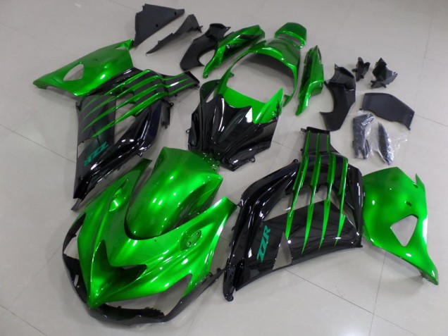 2012-2021 Candy Green and Black Kawasaki ZX14R ZZR1400 Motorcycle Fairings Kits Canada 2012-2021 Candy Green and Black Kawasaki ZX14R ZZR1400 Motorcycle Fairings Kits Canada
