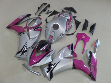 2012-2016 Silver Pink Honda CBR1000RR Motorbike Fairing Kits Canada