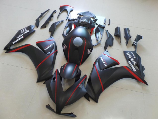2012-2016 Matte Bladk with Red Stripe Honda CBR1000RR Motorcycle Fairings Kits Canada