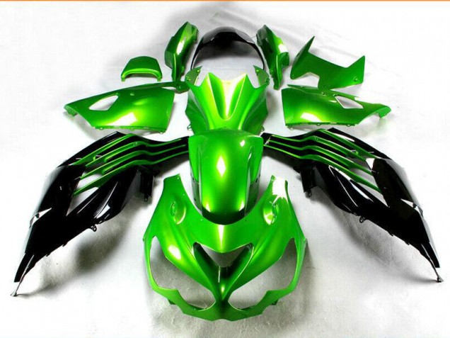 2012-2021 Black Green Kawasaki ZX14R ZZR1400 Motorcycle Replacement Fairings Canada 2012-2021 Black Green Kawasaki ZX14R ZZR1400 Motorcycle Replacement Fairings Canada