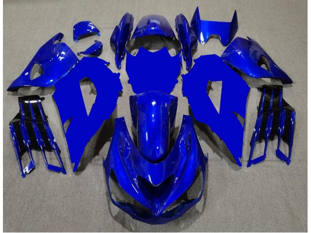 2012-2021 Blue Black Kawasaki ZX14R ZZR1400 Motor Fairings Canada 2012-2021 Blue Black Kawasaki ZX14R ZZR1400 Motor Fairings Canada