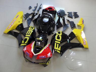 2013-2021 Yellow Black Geico Honda CBR600RR Motorcyle Fairings Canada