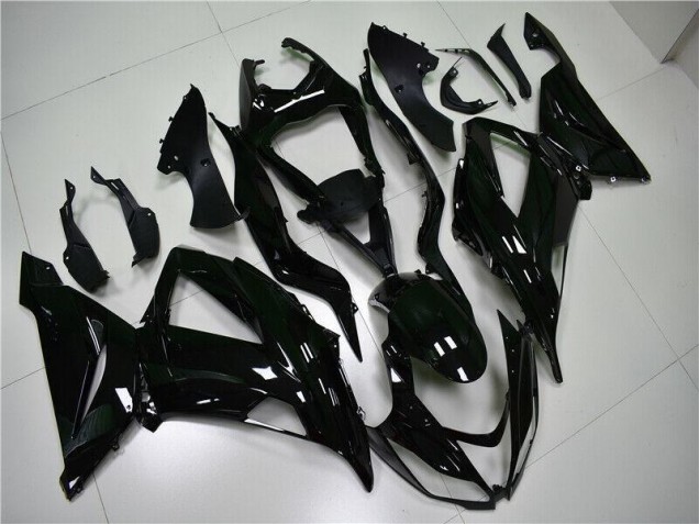 2013-2018 Glossy Black Kawasaki ZX6R Motorcycle Fairings Kit Canada