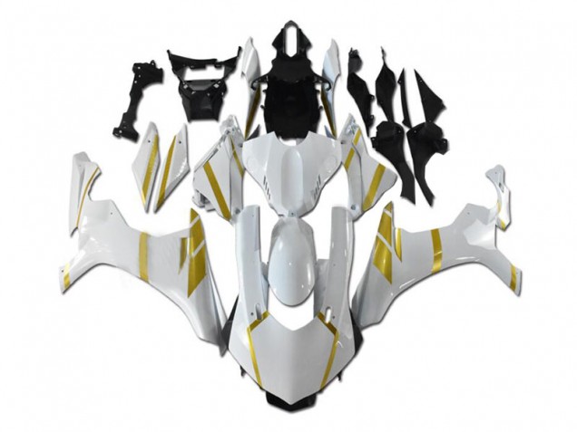 2015-2019 White Gold Yamaha YZF R1 Motorbike Fairing Kits Canada