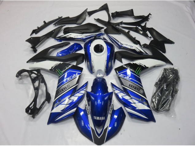2015-2022 Monster Blue Yamaha YZF R3 Motorcyle Fairings Canada 2015-2022 Monster Blue Yamaha YZF R3 Motorcyle Fairings Canada