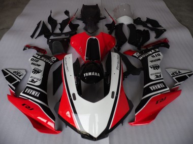 2015-2019 Yamaha YZF R1 Motorcycle Fairings MF2344 - Red White Black Canada