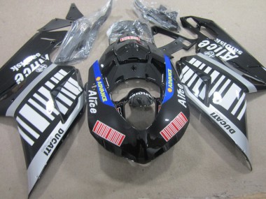 2007-2014 Black White Advance Alice Ducati 1098 Replacement Fairings Canada