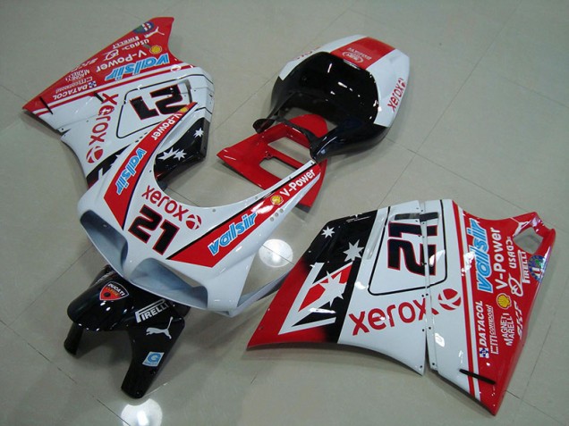1993-2005 Red White Xerox 21 Ducati 748 916 996 996S Motorbike Fairing Kits Canada 1993-2005 Red White Xerox 21 Ducati 748 916 996 996S Motorbike Fairing Kits Canada