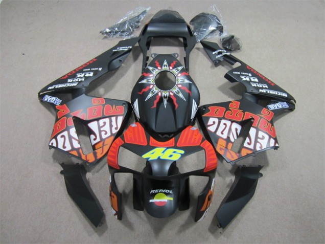 2003-2004 Black Red Repsol 46 Honda CBR600RR Motorcycle Bodywork Canada